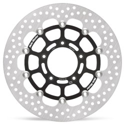 MOTO-MASTER - BRAKE DISC HALO FLOAT FT - BRAKE ROTOR FLOATING HALO ROUND BLACK