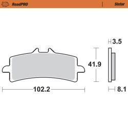 MOTO-MASTER - BRAKE PAD SINTER FRONT - BRAKE PAD ROADPRO SINTER