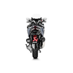 AKRAPOVIC - MUFFLER SS FORZA 300 - SLIP-ON LINE MUFFLER STAINLESS STEEL CARBON END CAP 2