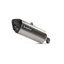 AKRAPOVIC - MUFFLER S/O TI V-STROM 1050 - SLIP-ON LINE MUFFLER TITANIUM CARBON END CAP