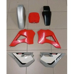 KIT PLASTICHE LEM LX3 Rosso Nero MINICROSS FRANCO MORINI