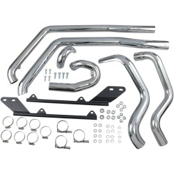 BASSANI XHAUST - HEADERS POWER CURVE TRUE-DUAL - HEADER POWER CURVE TRUE-DUAL CROSSOVER CHROME