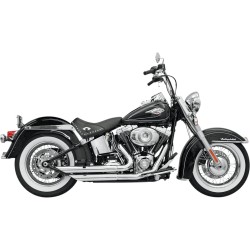 BASSANI XHAUST - EXHAUST FRFLIT 86-11ST CH - EXHAUST FIREFLIGHT SLASH CUT CHROME