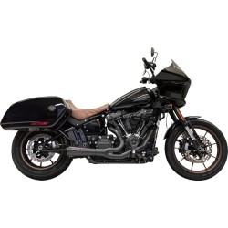 BASSANI XHAUST - EXHAUST 2-1 ROADRAGE RIP - FLS - Exhaust 2:1 Road Rage 2 Ripper Short 49C Black M8 Softail