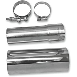 BASSANI XHAUST - ADAPTER 2-1 OEM HEADER - MUFFLER ADAPTER CHROME 2