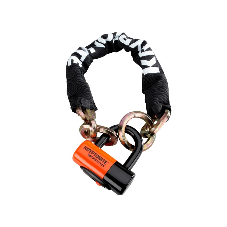 Catena NEW YORK NOOSE 1275 e lucchetto EVOLUTION SERIES 4 - nero arancio
