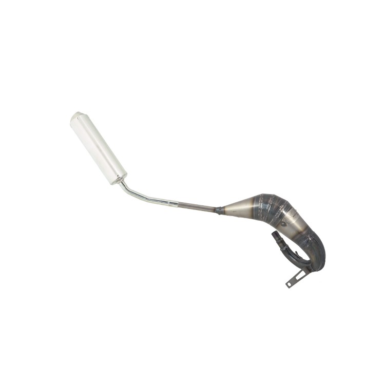 Marmitta Evok Iron Pipe saldata con silenziatore Shorty in Alluminio e Inox per Fantic Caballero EN-SM 50 06-16
