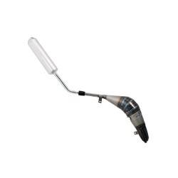 Marmitta Evok Iron Pipe saldata con silenziatore Shorty in Alluminio e Inox per Beta RR EN-SM 50 12-21