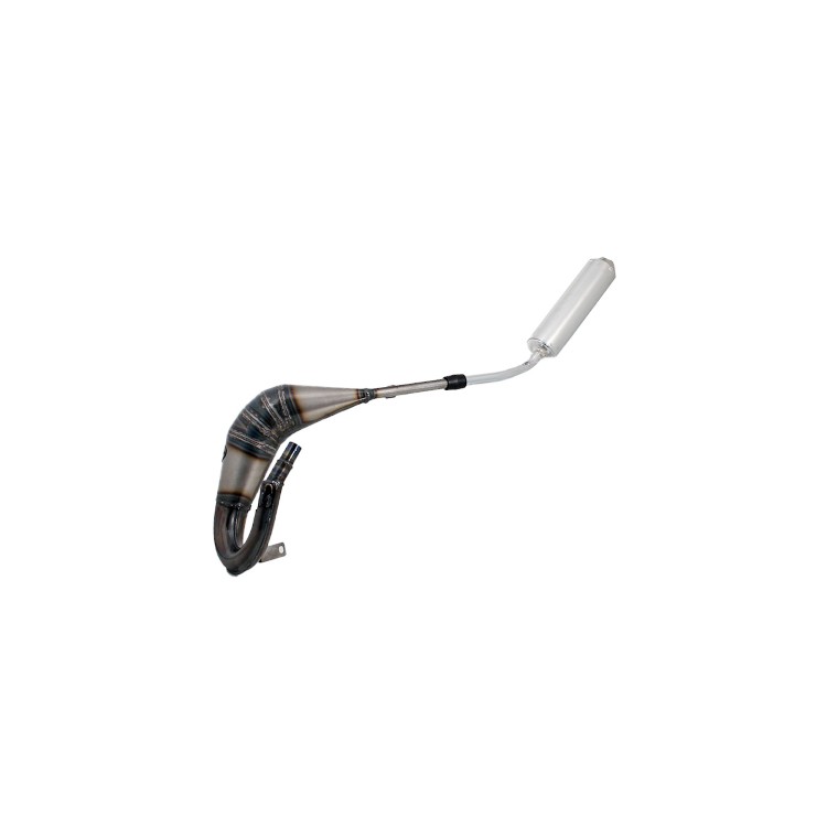Marmitta Evok Iron Pipe saldata con silenziatore Shorty in Alluminio e Inox per Beta RR EN-SM 50 22-25