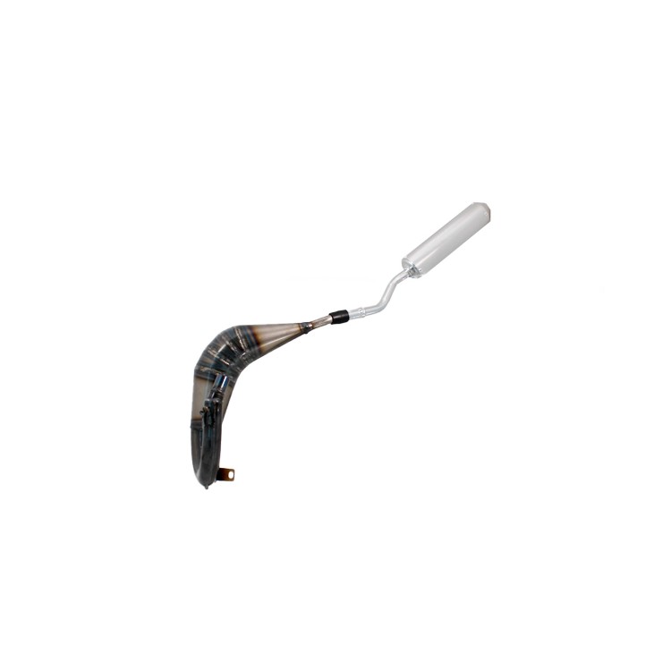 Marmitta Evok Iron Pipe saldata con silenziatore Shorty in Alluminio e Inox per Vent Baja-Derapage 50 23-25