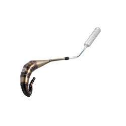 Marmitta Evok Iron Pipe saldata con silenziatore Shorty in Alluminio e Inox per Yamaha DT 50 07-13