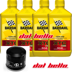 Kit Tagliando Olio Bardahl XTC 10w50 Filtro TRIUMPH KAWASAKI HONDA YAMAHA