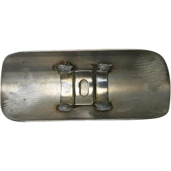 BASSANI XHAUST - HEAT SHIELD 5.5 X 2 - STAINLES - HEAT SHIELD SS 5.5"X2" 2