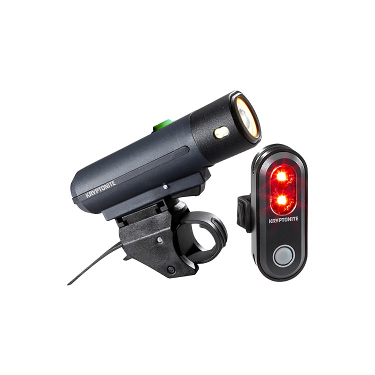 Kit luci STREET F-500 (500 lumen) + AVENUE R-45 - nero