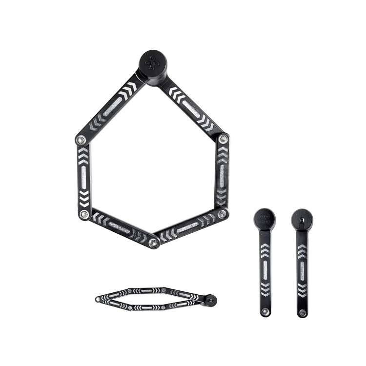 Lucchetto pieghevole KRYPTOLOCK 685 - nero argento