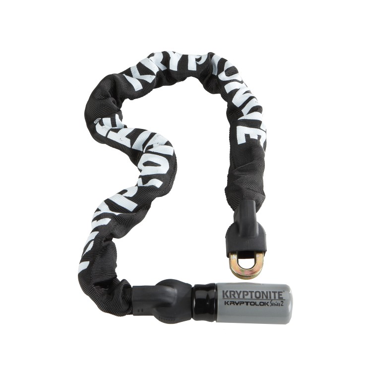 Lucchetto catena integrata KRYPTOLOK SERIES 2 - 120 cm, nero argento