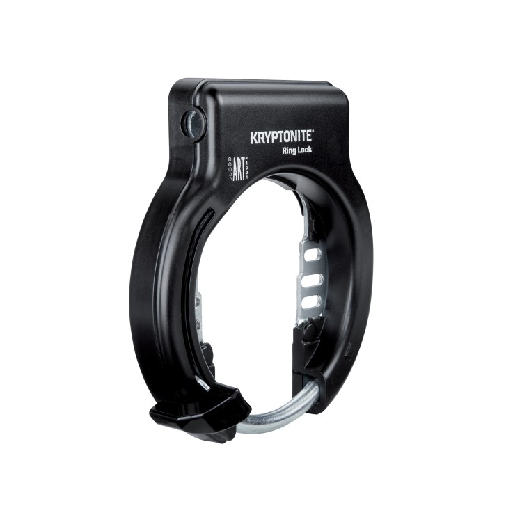 Lucchetto arco al telaio RING LOCK (montaggio diretto tramite viti) - nero