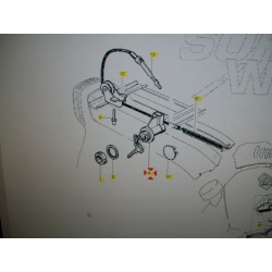 255890 SERRATURA PORTA CASCO PIAGGIO GRILLO 50 2