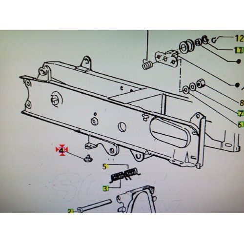 Tampone Battuta Cavalletto Piaggio Bravo Superbravo